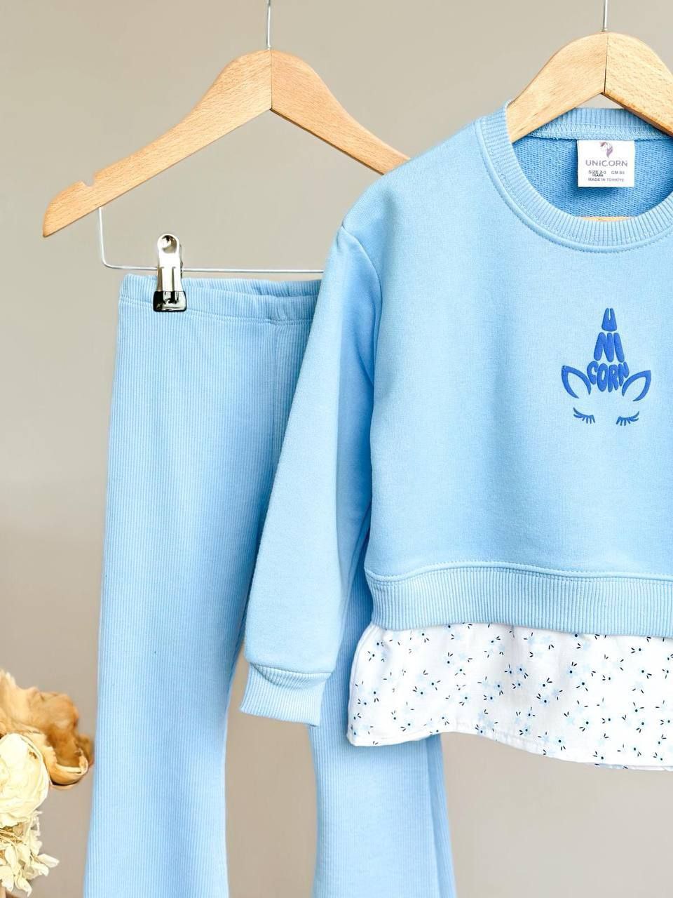 Outfit Cotton Unicorn Design Set Of 2 Pcs Size 2-8y