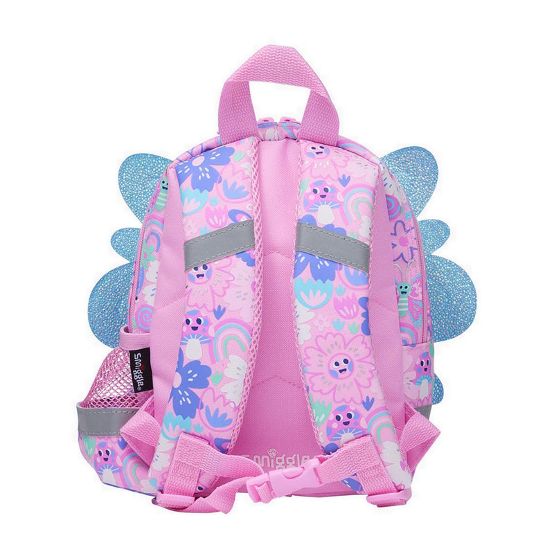 Smiggle Junior Backpack | 3D Print Butterfly Flower | 26cm