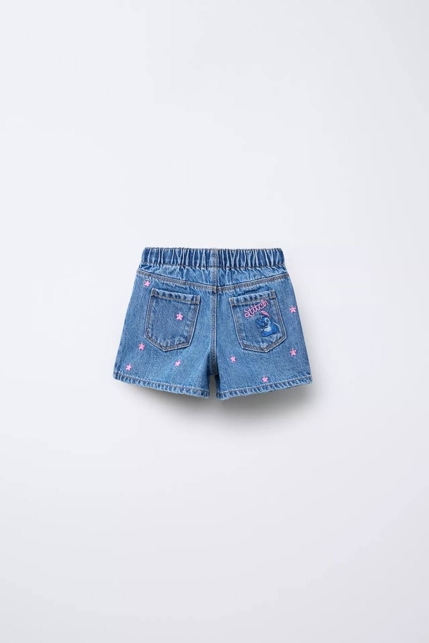 Outfit Jeans Set Jacket&Short Stitch Design Size 2-8y