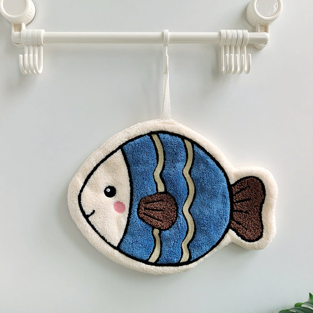 Cute Ocean Animal Hanging Hand Towel – 4 Designs