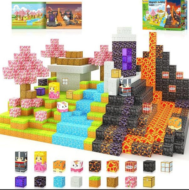 Magnetic Building Cubes Set – 100 Pieces | Ages 3+