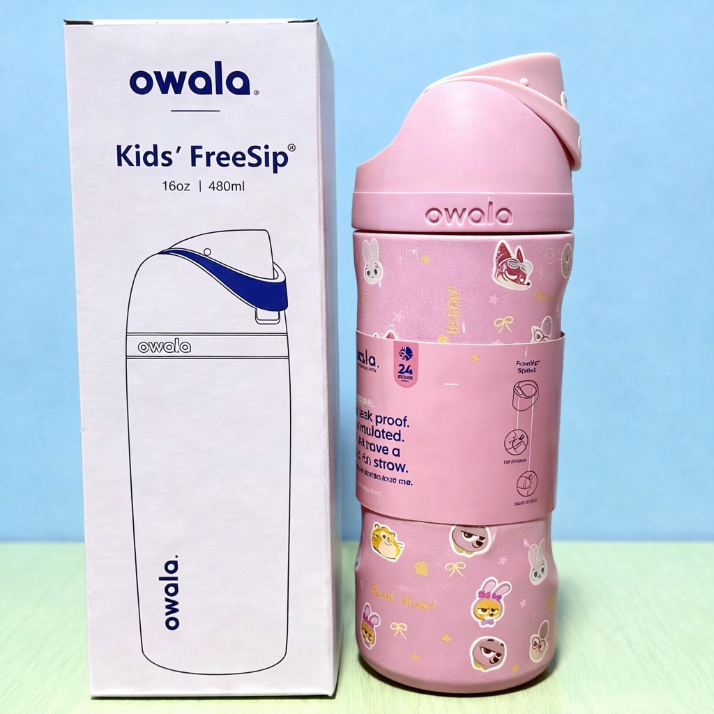 Owala Bottle Stainless Steel FreeSip Leak-proof | Cute Animals | 480ml