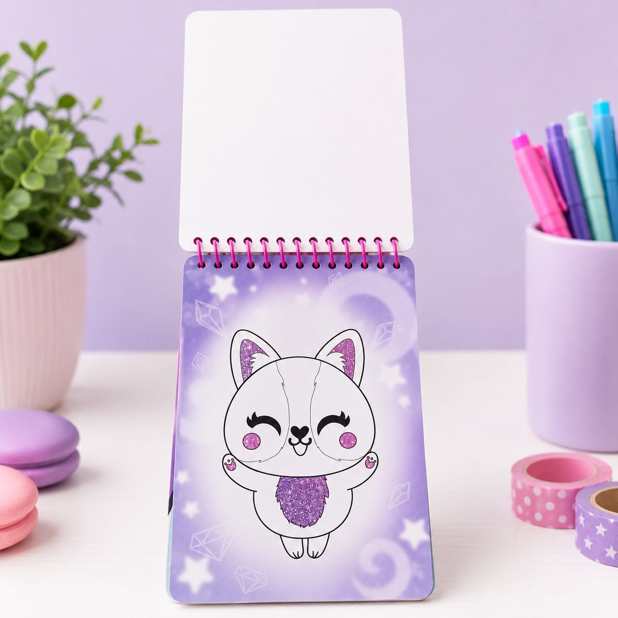 Sparkle Sketch Set Unicorn - 40 Stickers , Stencils And More | 6+