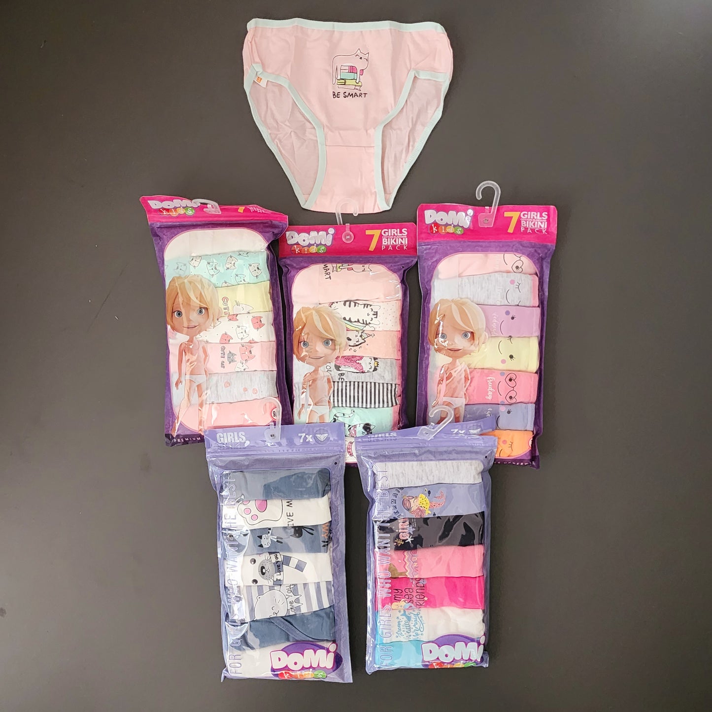 Girls Underwear 100% Cotton 3-10y 7 pcs