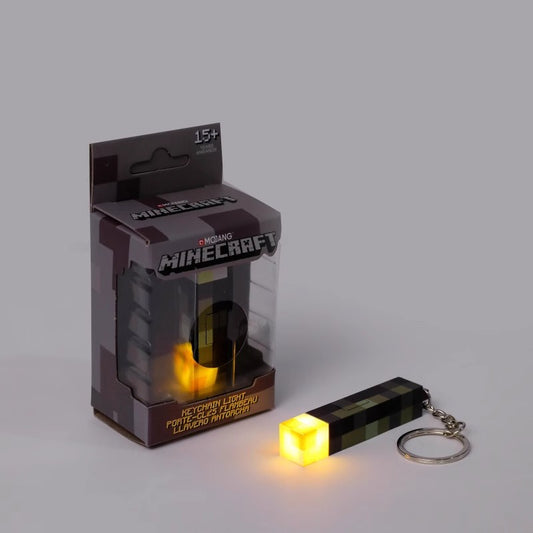 Minecraft Torch LED Keychain Light – 7 Color Modes