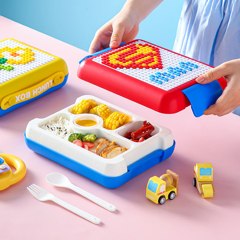 Lunch Box - Building Blocks | Fork & Spoon | 22.5×17.5×6.6cm