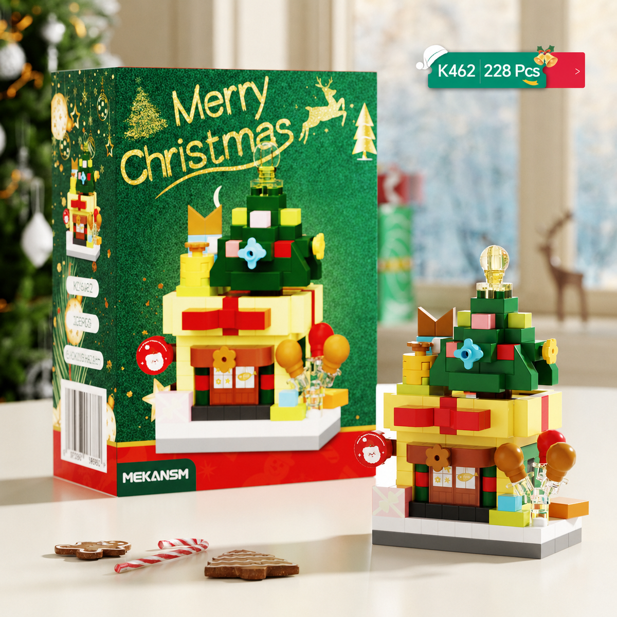 Christmas Mini Building Blocks – Santa & Christmas Tree House