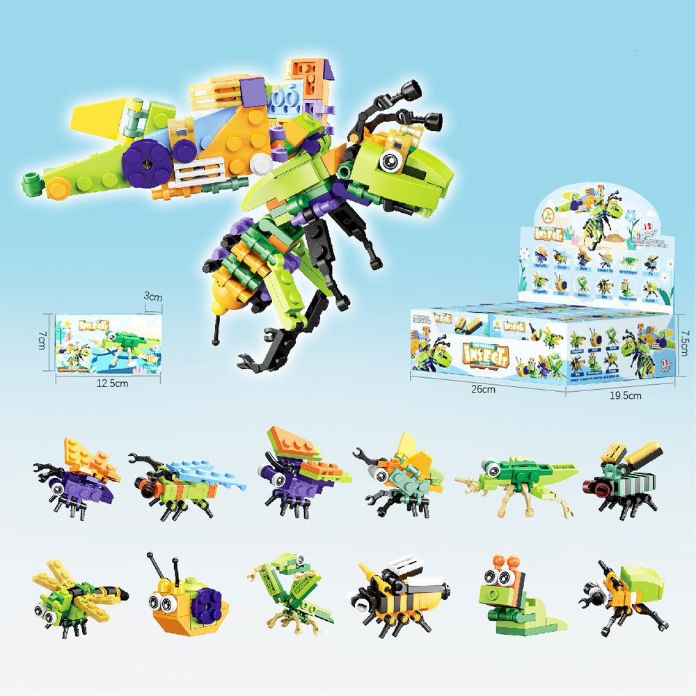 Building Blocks Insects 12in1 | Full Box | 6+