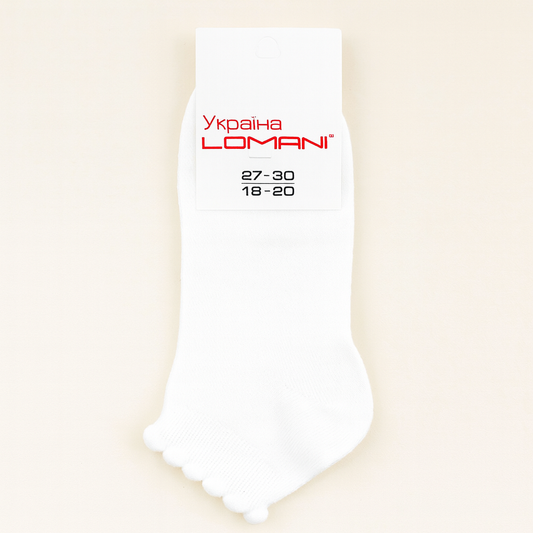 White Socks Cotton For Girls Size 27-30