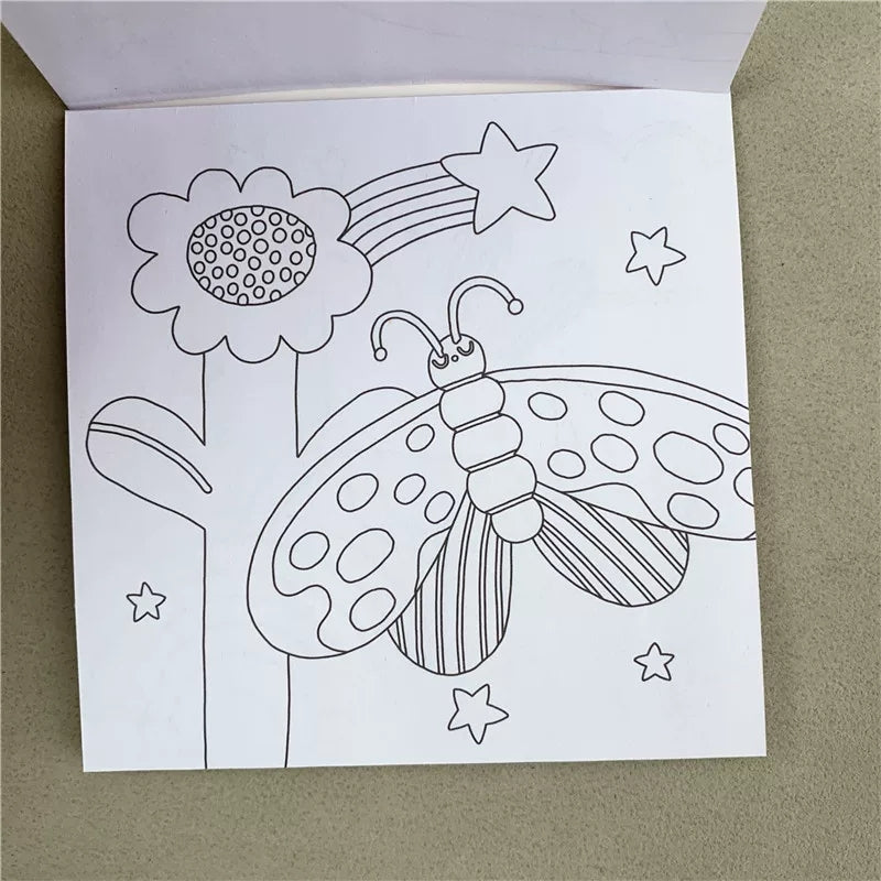 Coloring Notebook for Kids – Cute Pocket Drawing Books 4pcs