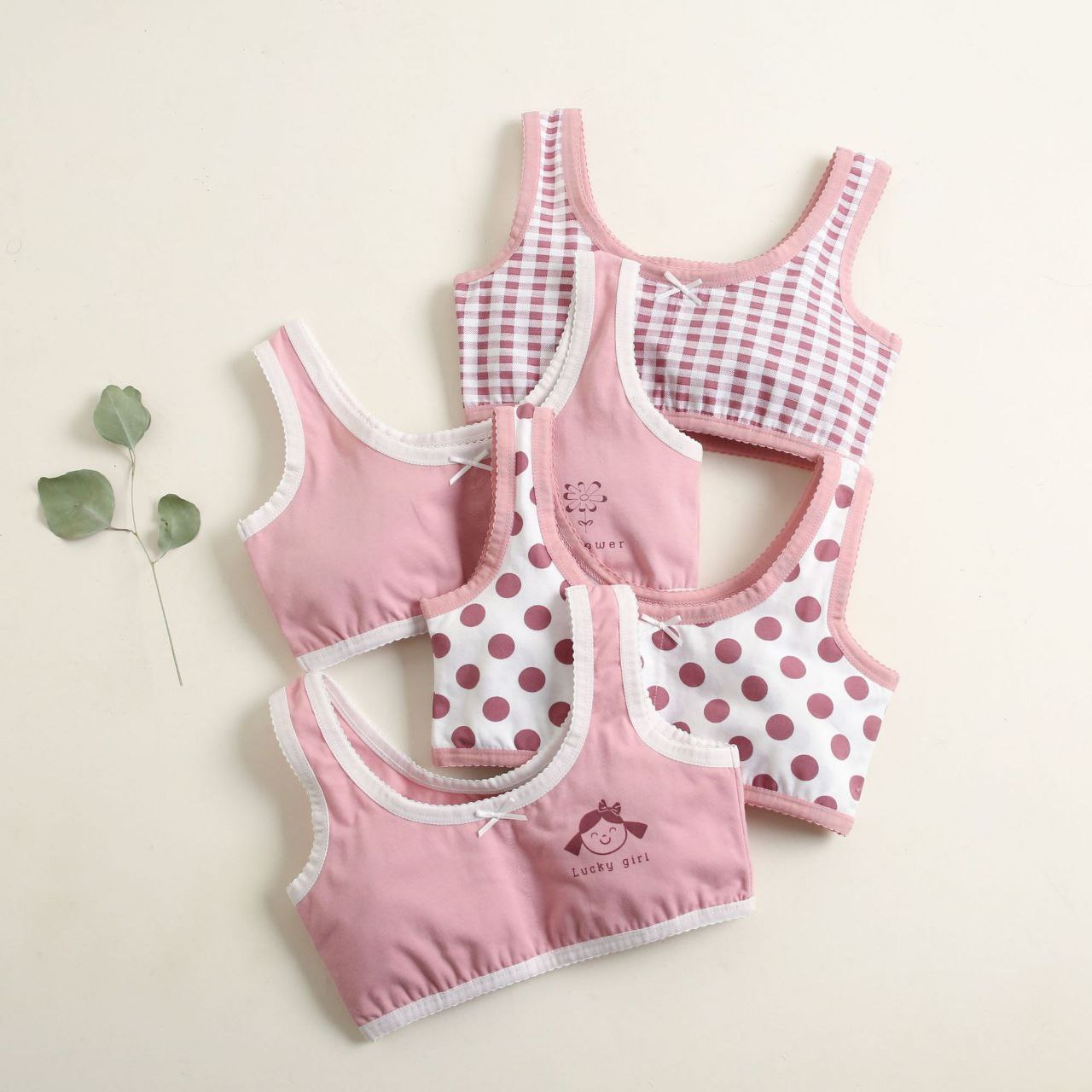 Girls Cotton Underwear 2–12Y – Pink Dots | Build Your Own Set