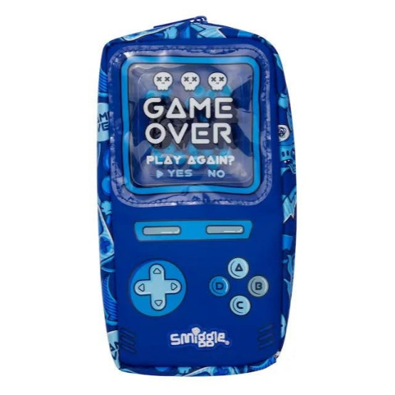 Smiggle Pencil Case | Blue Game Over