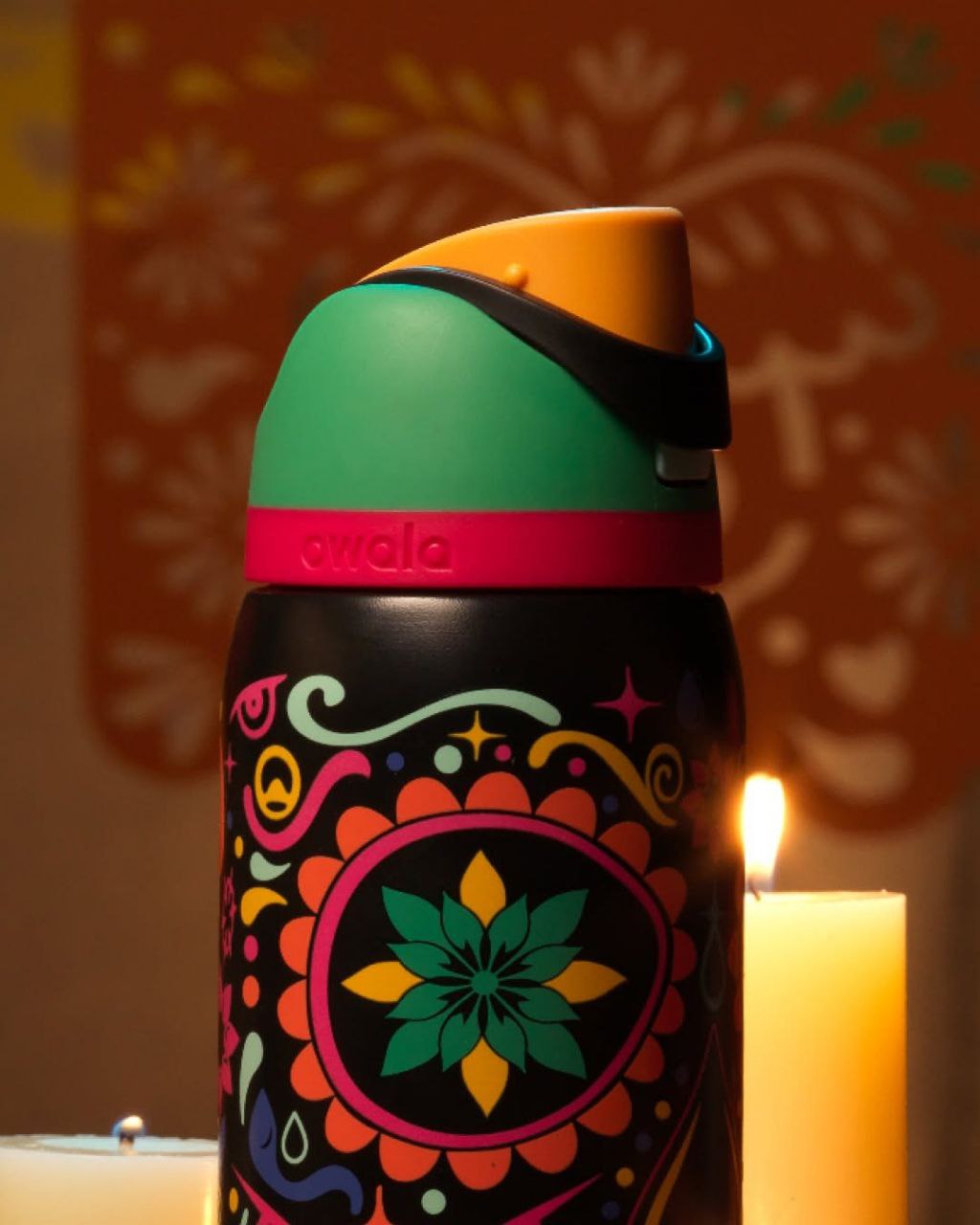 Owala Bottle Stainless Steel Free Sip Leak-proof Sugar Skull 950ml