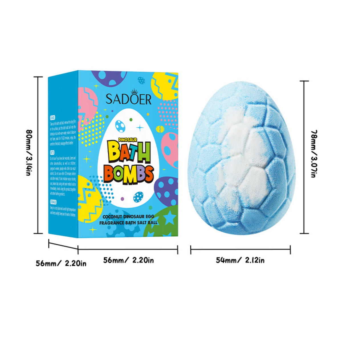 Coconut fragrance dinosaur egg bath bomb