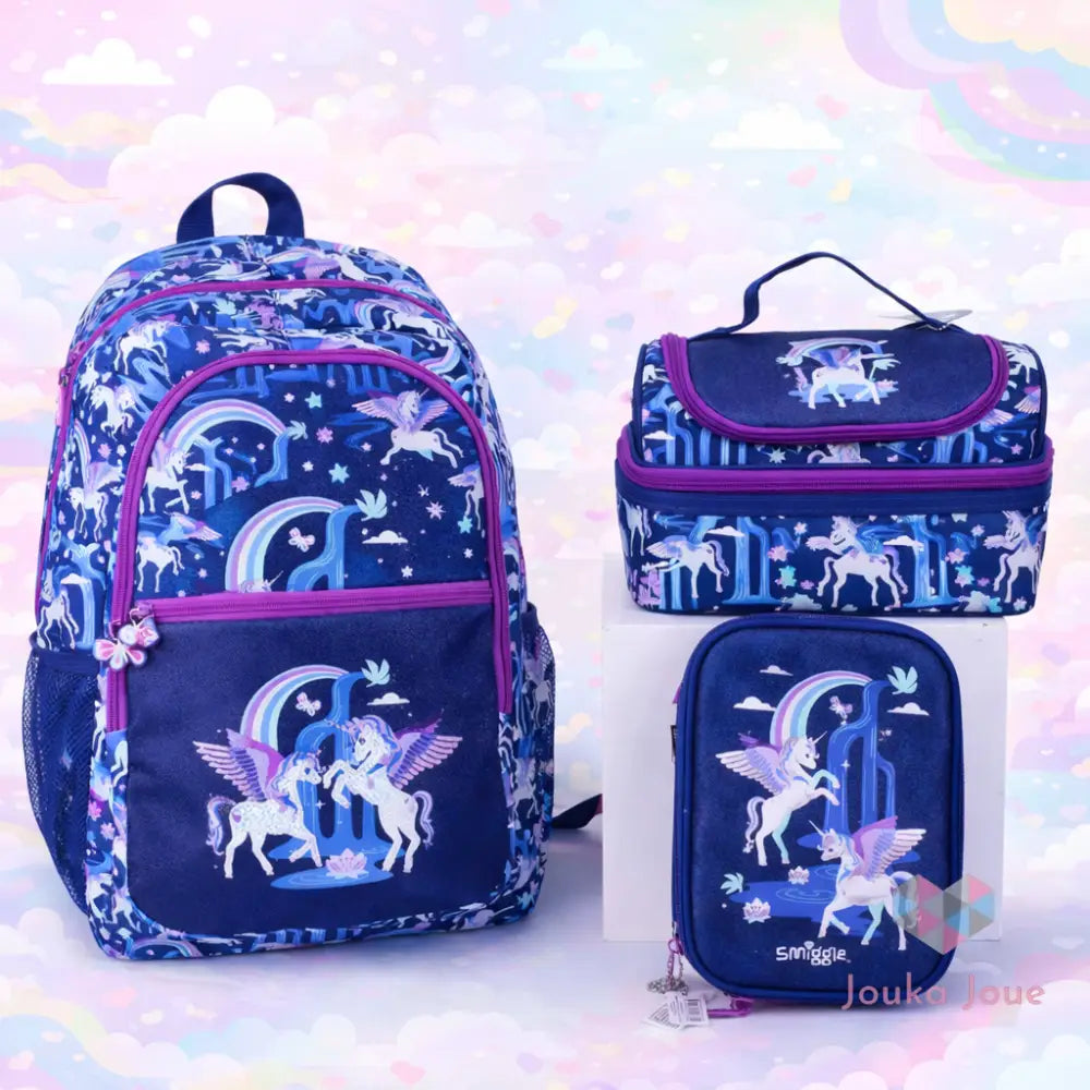 Smiggle Blue Unicorn Set | Build Your Own Set