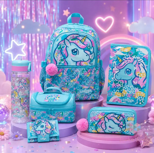 Smiggle Light Blue Unicorn | Build Your Own Set
